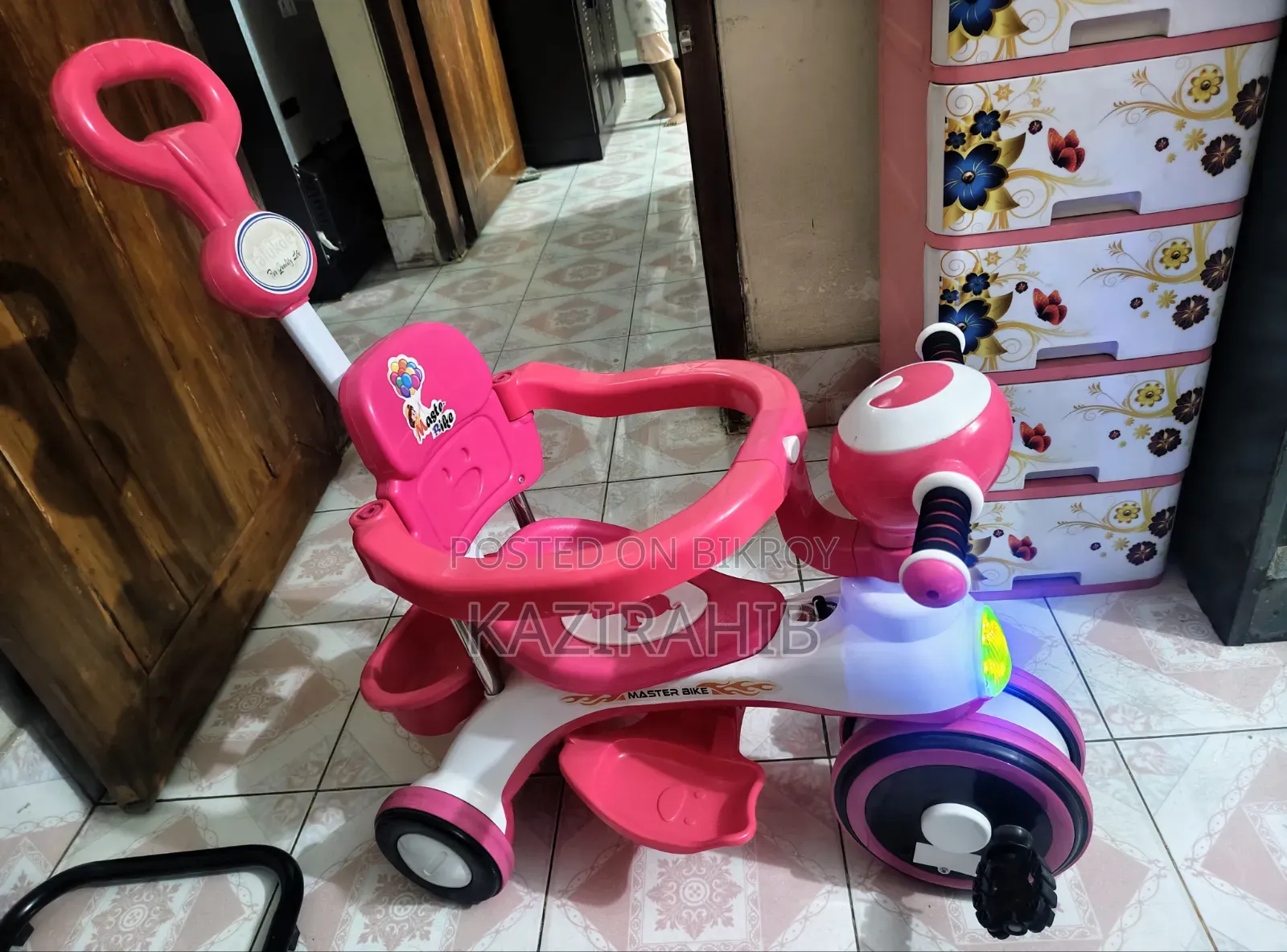 RFL Baby Music+Lighting Master Bike Toddler Tricycle With Push Handle
