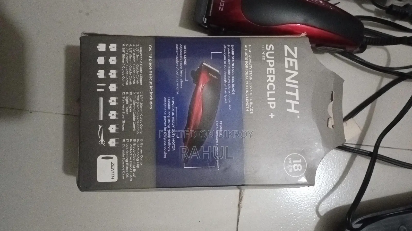 ZENITH SUPERCLIP+ Hair Clipper — 18 Pieces