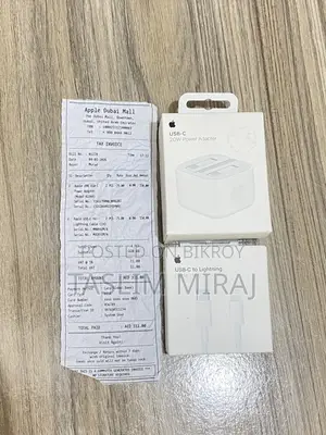 iPhone 20w Adapter and Cable Original Charger