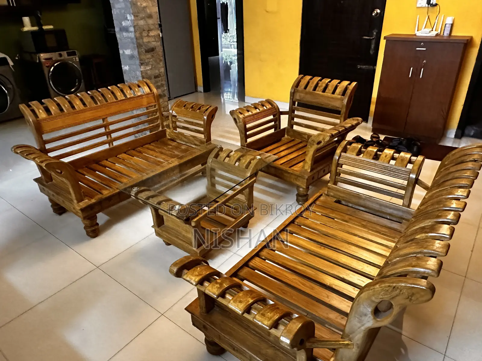 New Teak Wood Sofa