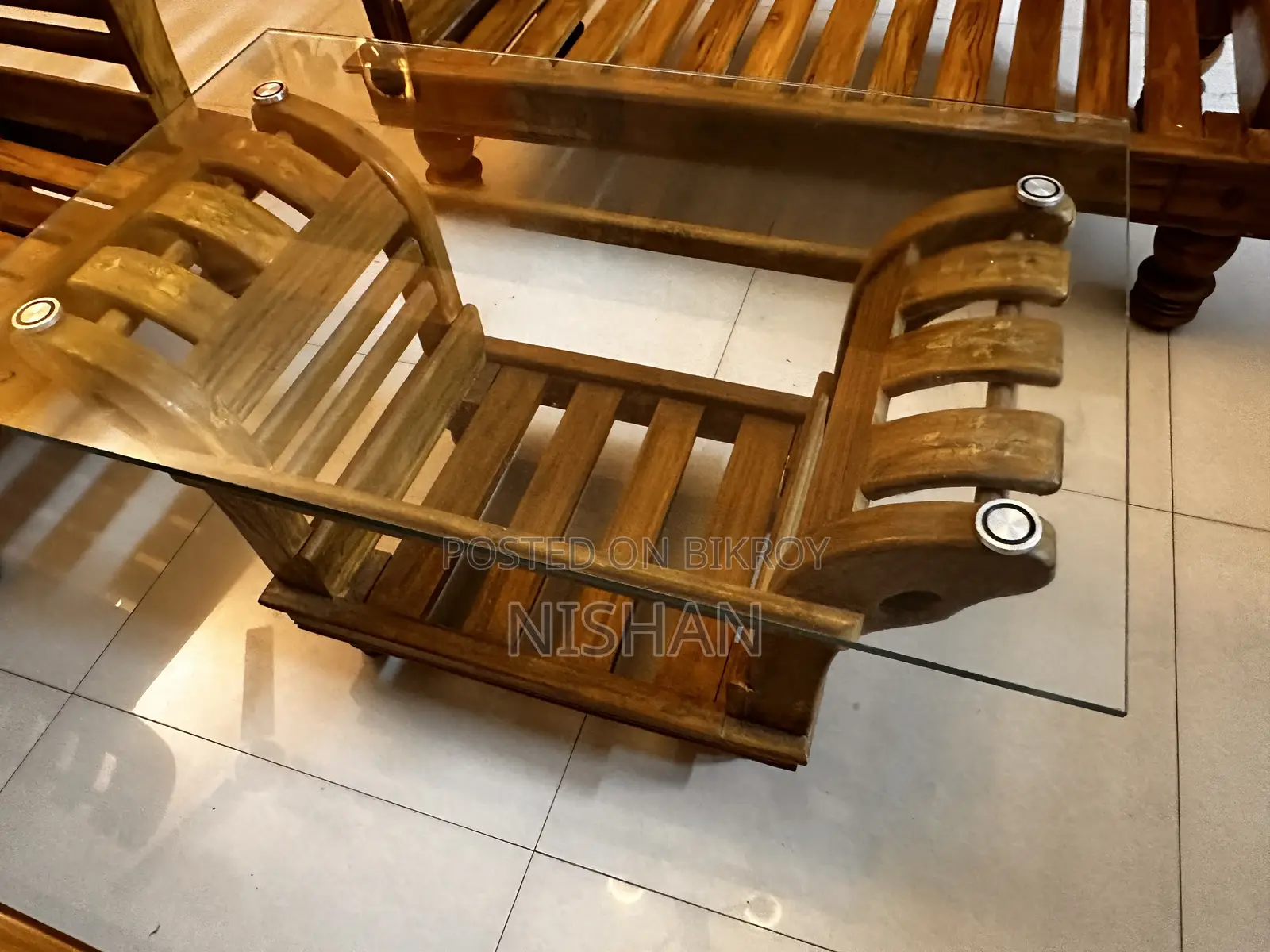 New Teak Wood Sofa