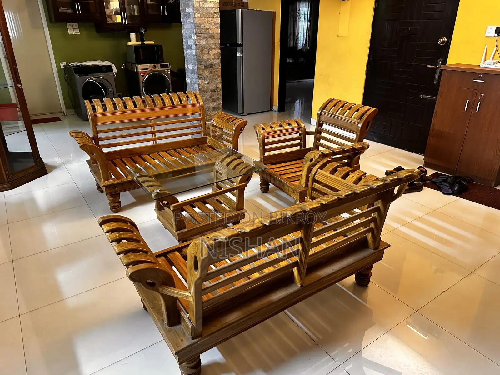 New Teak Wood Sofa