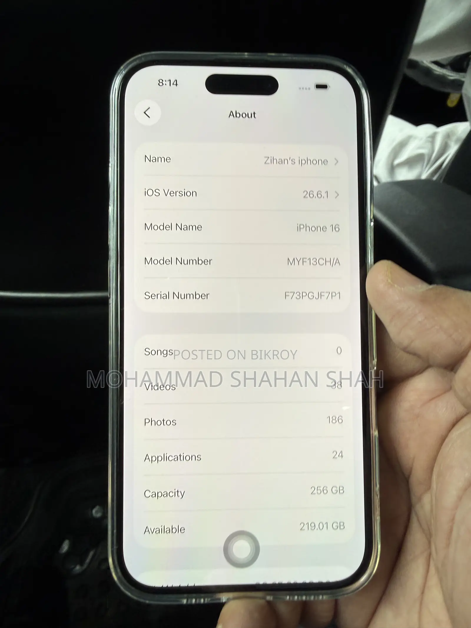 Apple iPhone 16 256 GB Black