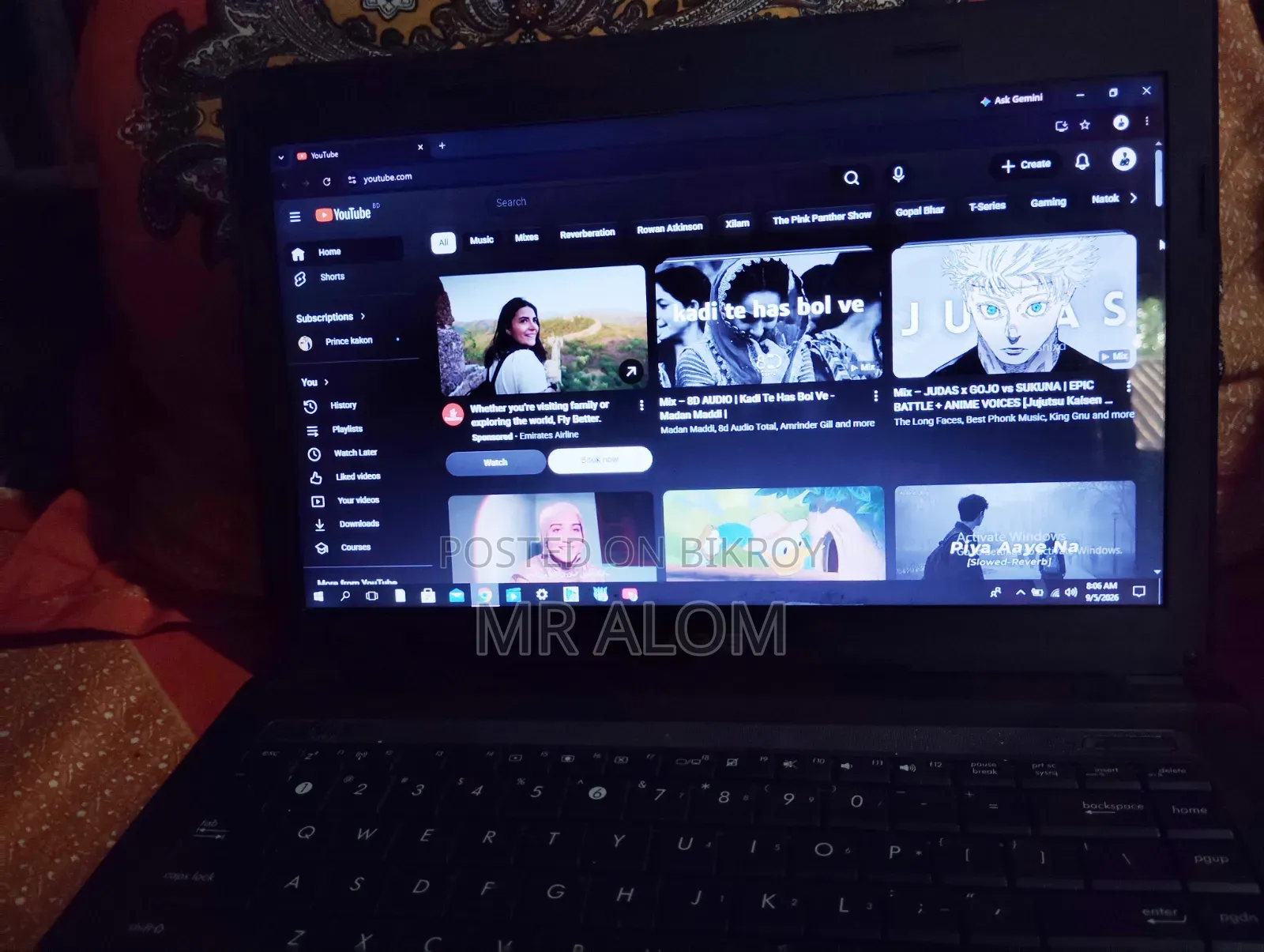 Laptop Asus 2GB Intel Pentium HDD 500GB