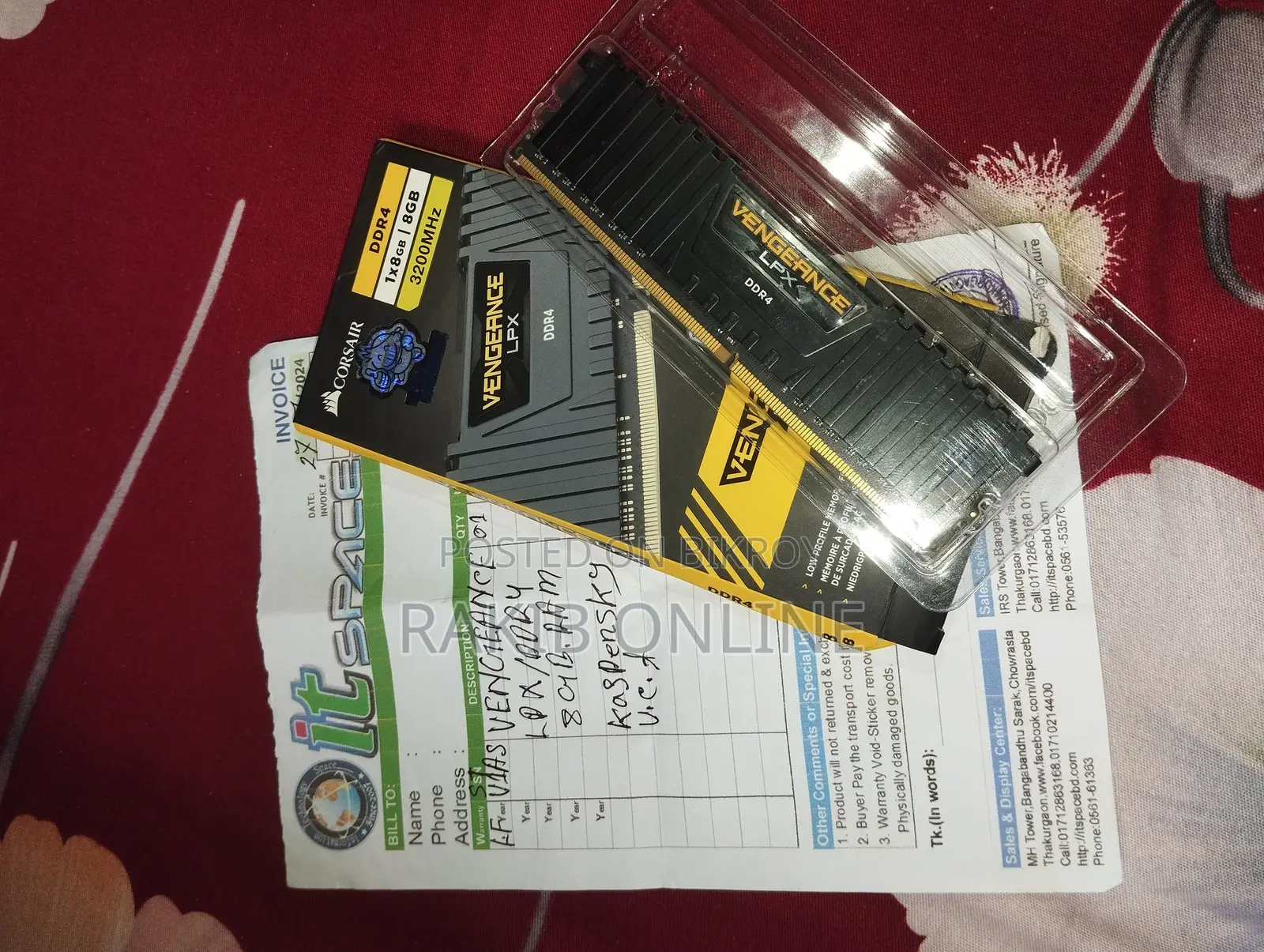 Desktop Ram Sell Corsair DDR4 8gb 3200 MHz