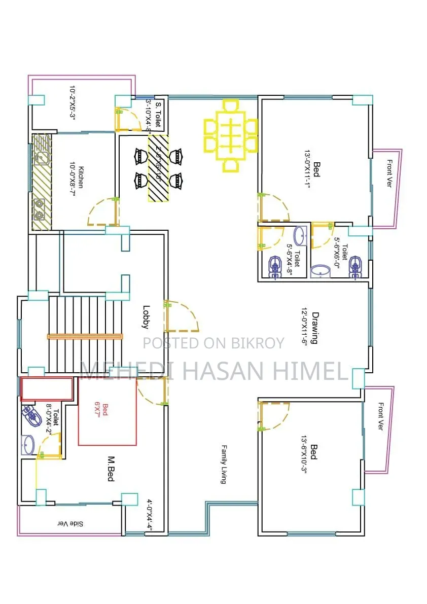 4bdrm Apartment in Basundhara for Sale