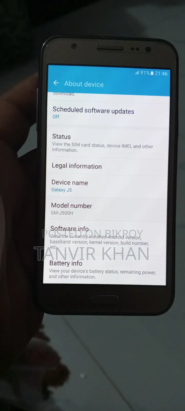 Samsung Galaxy J5 8 GB Rose Gold