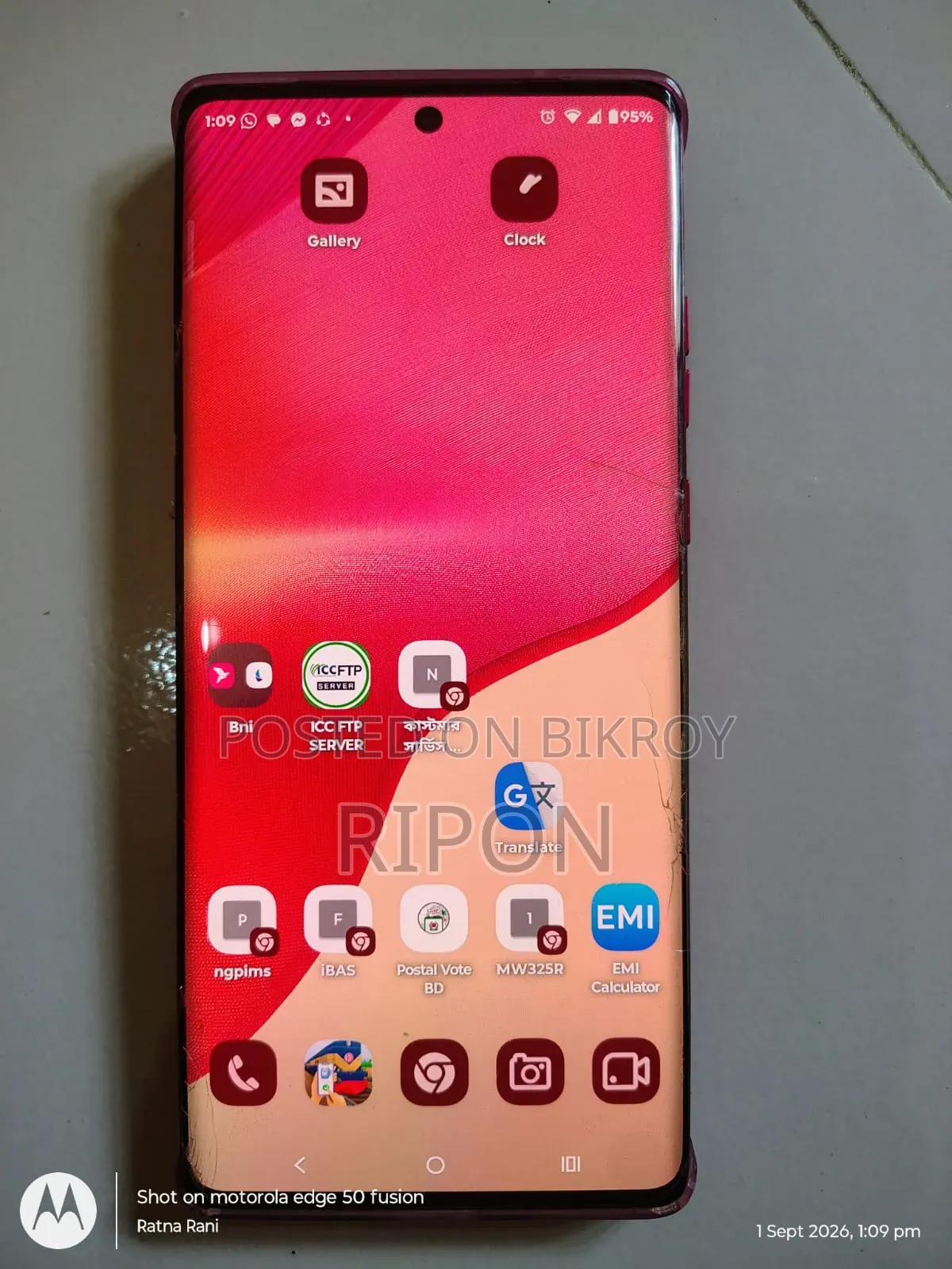 Motorola Edge 50 Fusion 256 GB Pink
