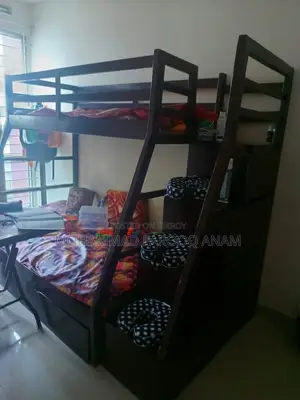 সেগুন কাঠের দোতলা খাট বিক্রয় হবে