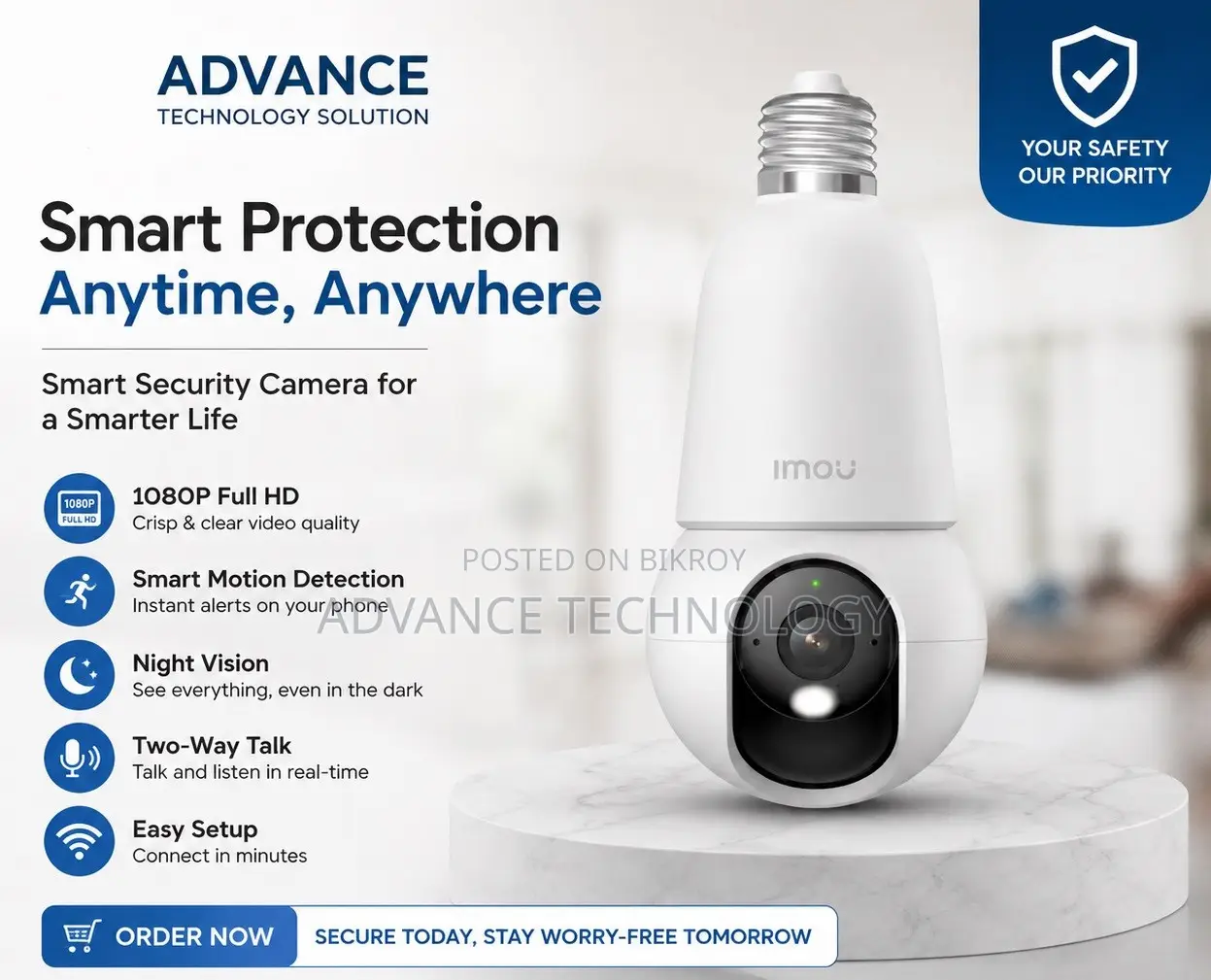 Imou IPC-K6CP-3H0WEB 3MP Home/Office Wi-Fi Camera