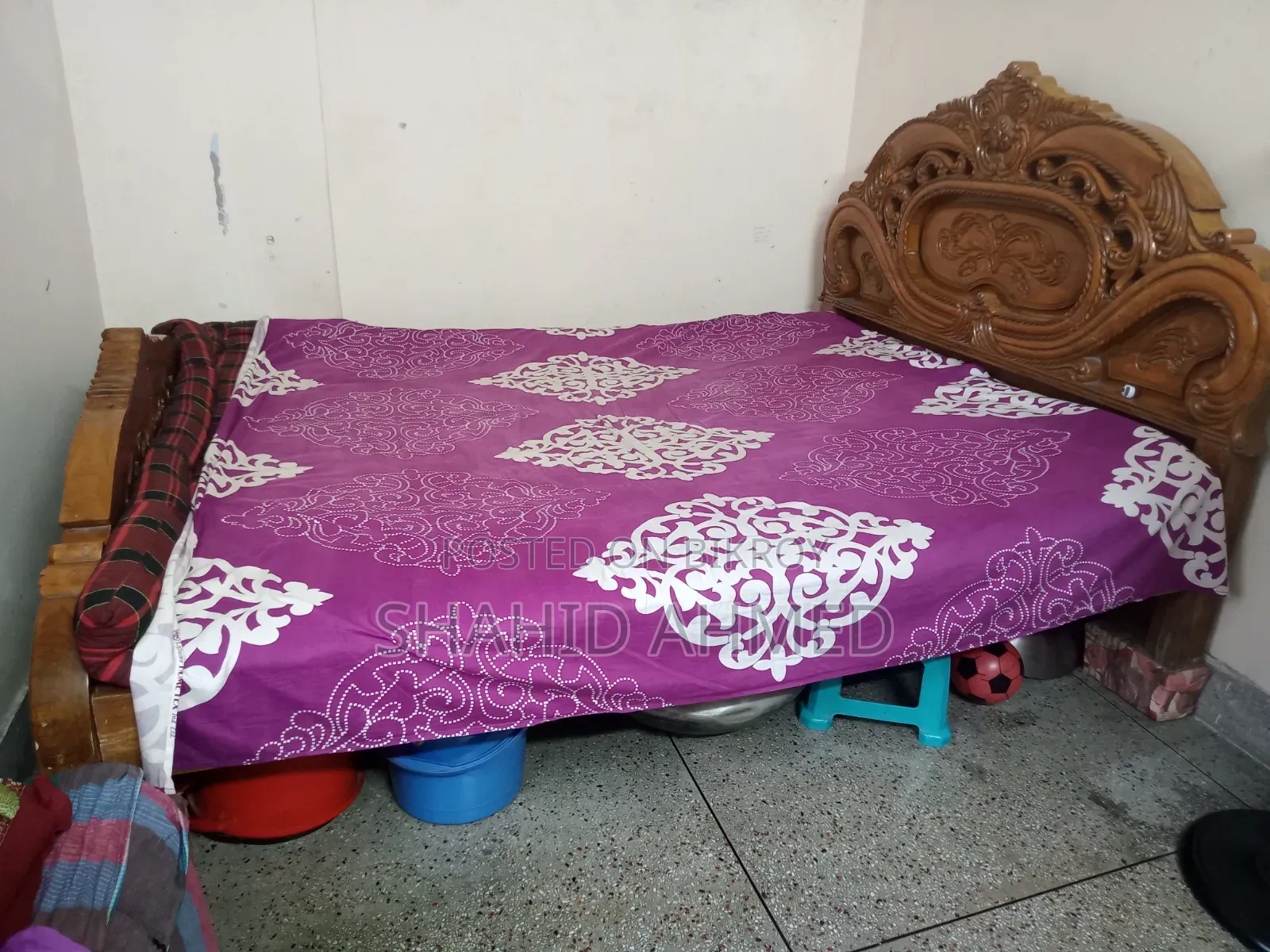 অরিজিনাল সেগুন কাঠের খাট
