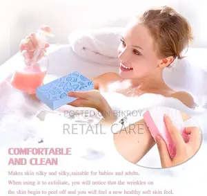 Soft Body Exfoliating Sponge for Bathing Shower Random Color