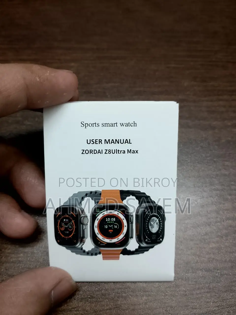 Zordai Z8 Ultra Max (49mm) - ফুল ফ্রেশ বক্সসহ (মাত্র ১মাস ব্যবহার করা)