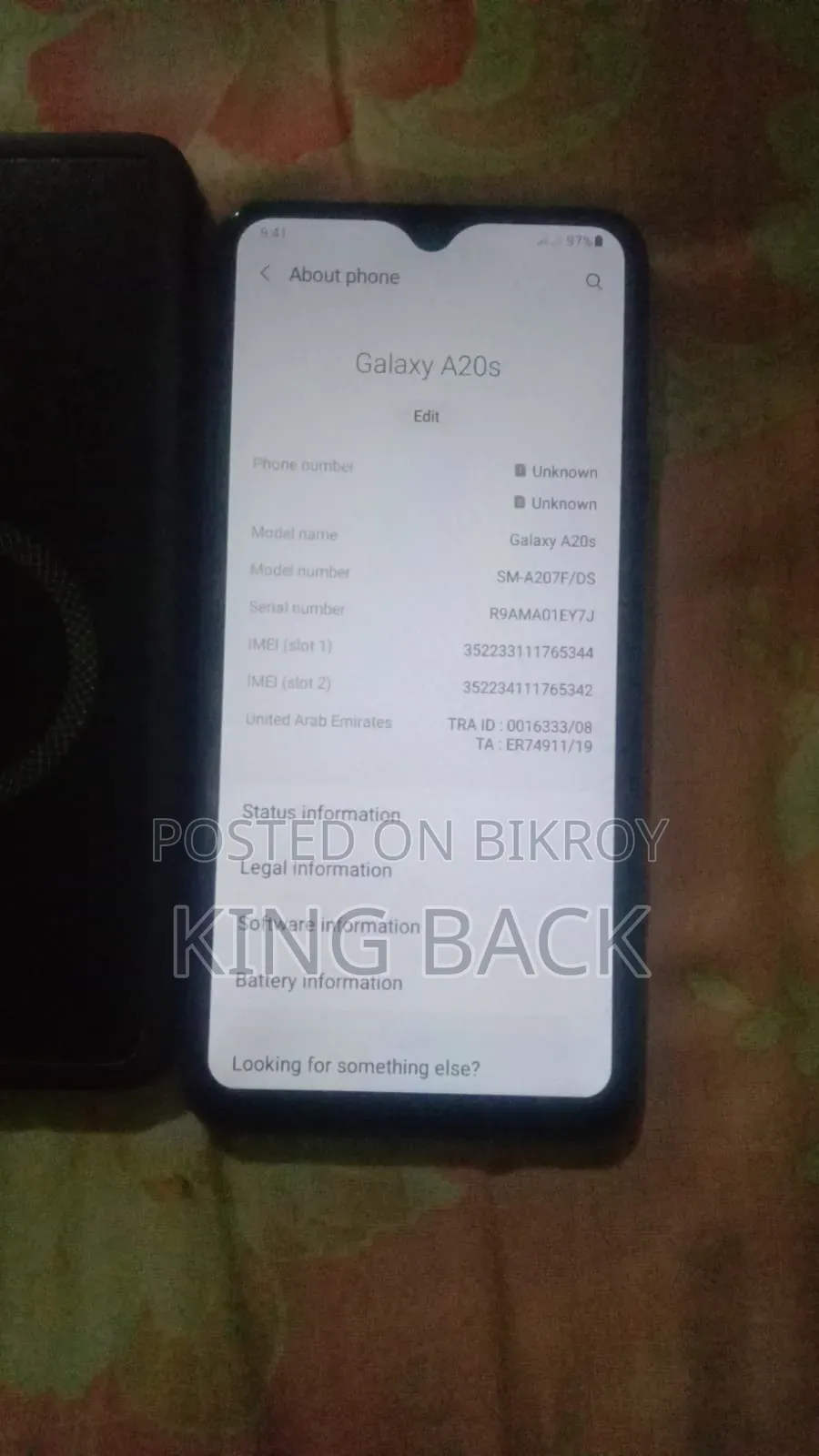 Samsung Galaxy A20s 32 GB Blue