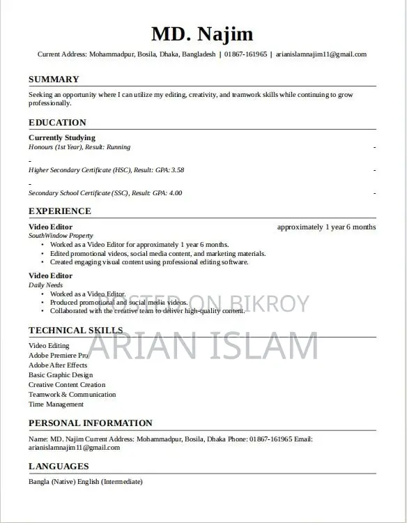 Office and Customer Care Executive (Female /Male
