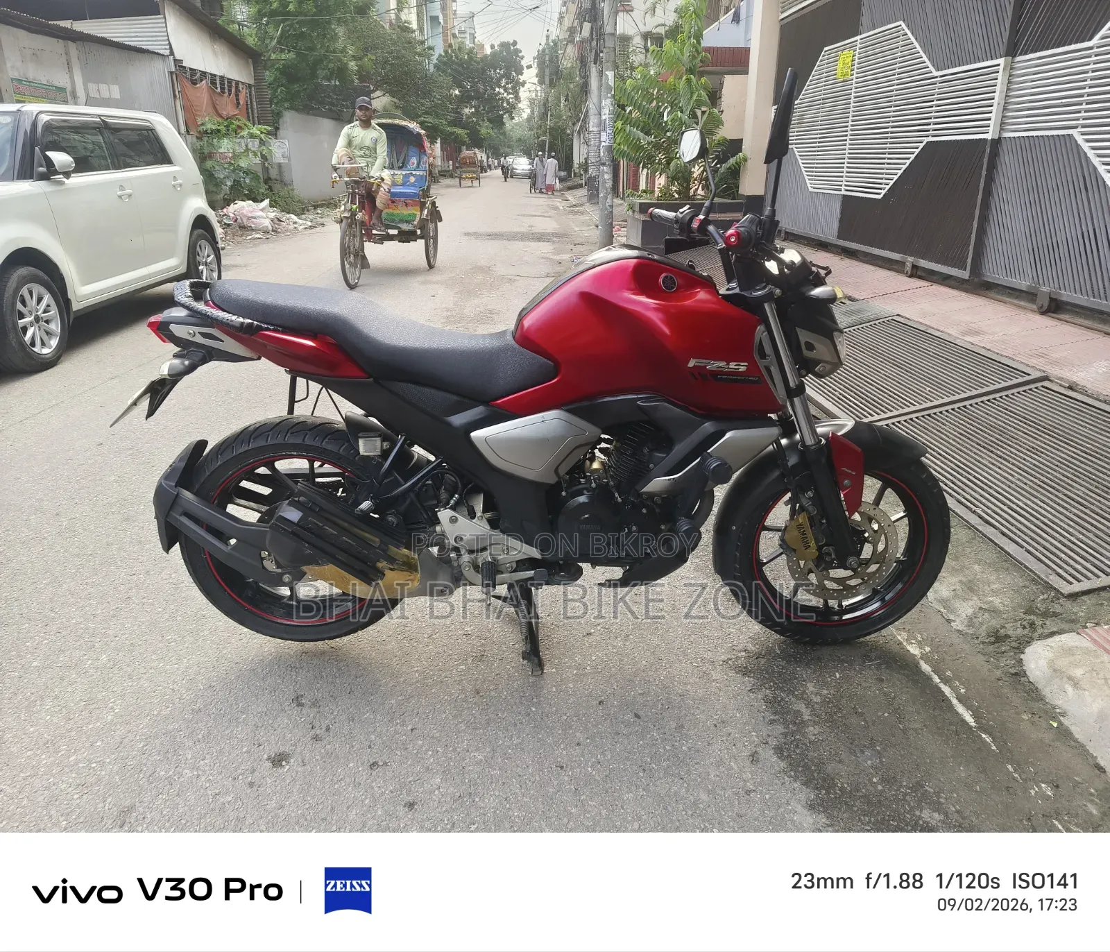 Yamaha FZS V3 2023 Red