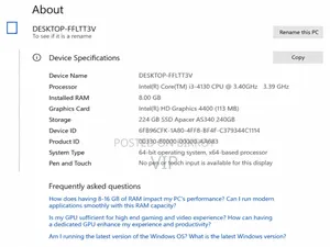 Desktop Computer ASUS Chromebox 8GB Intel Core I3 SSD 128GB