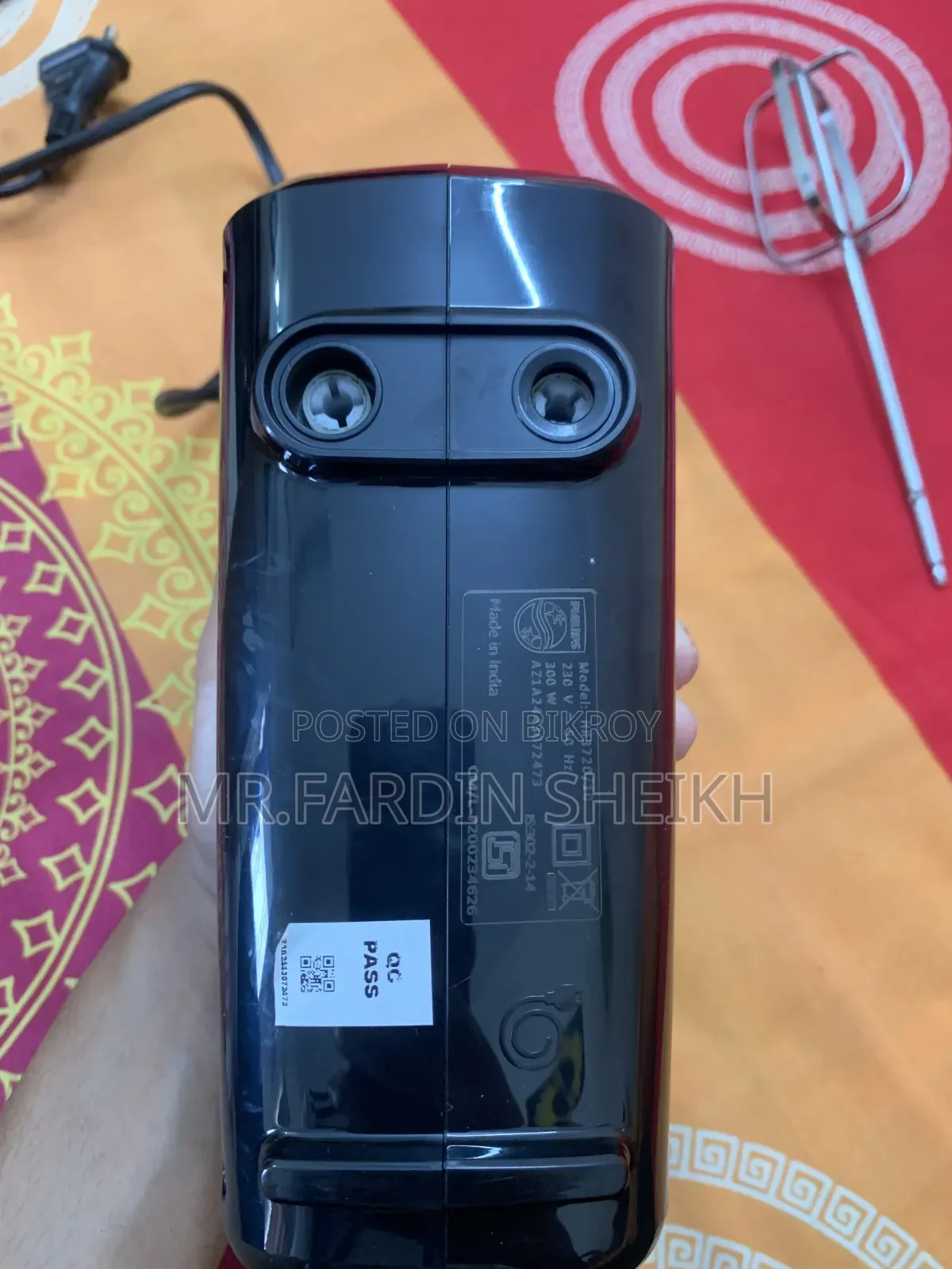 Philips Hand Mixer HR3720/10 | সম্পূর্ণ নতুন | Unused | Box সহ
