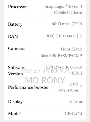 Oppo Reno14 F 256 GB Green