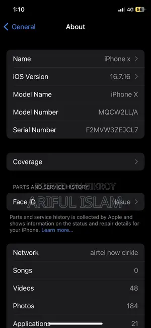 Apple iPhone X 256 GB White