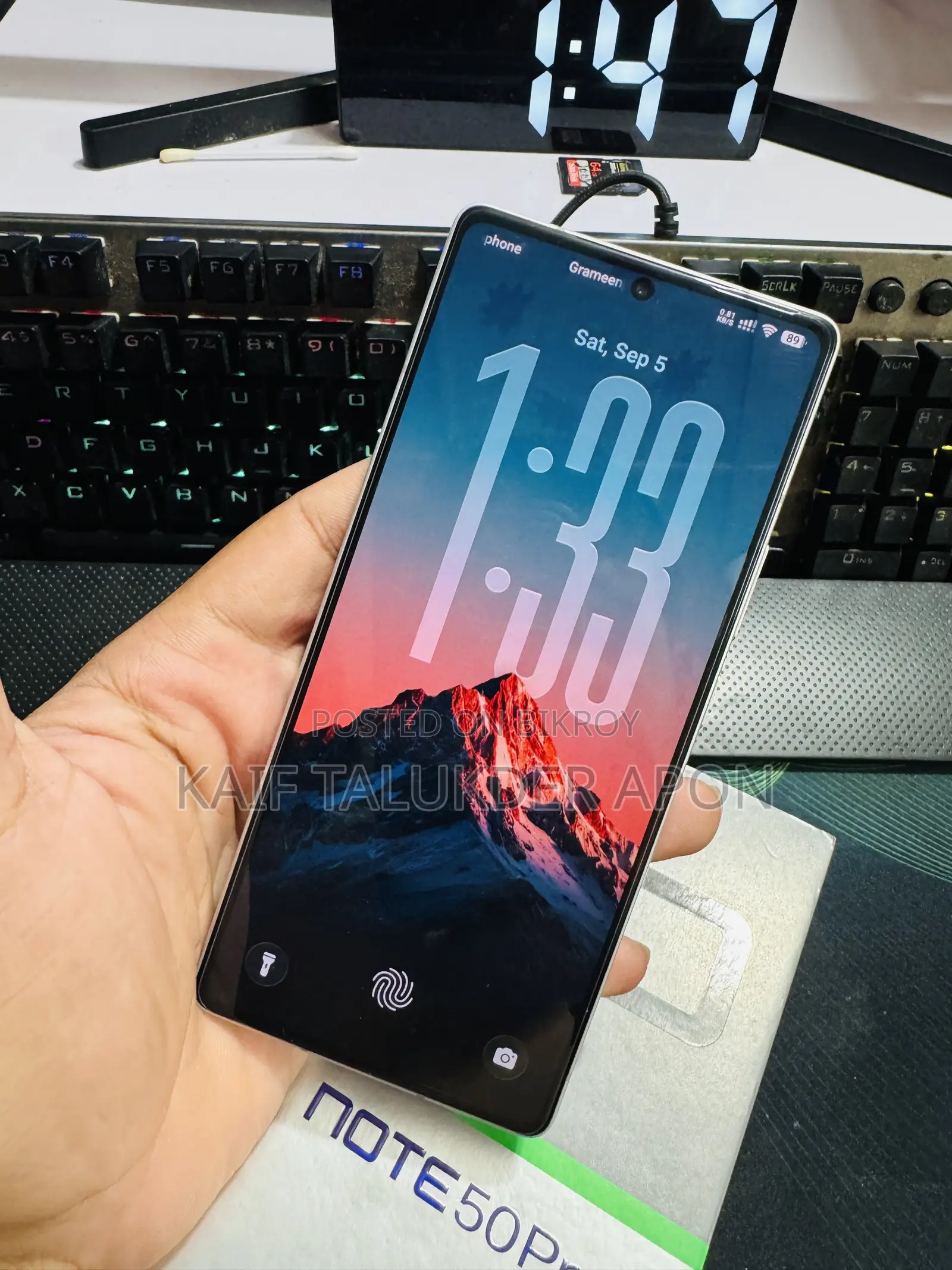 Infinix Note 50 Pro 256 GB Gray