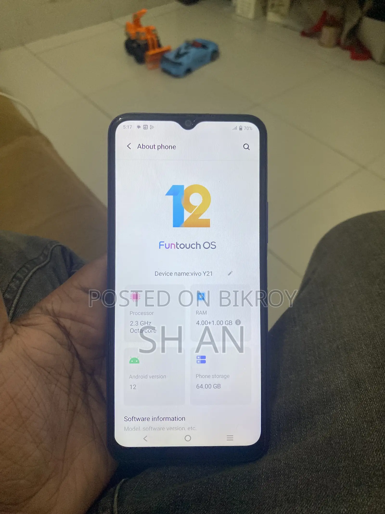 Vivo Y21 64 GB Blue