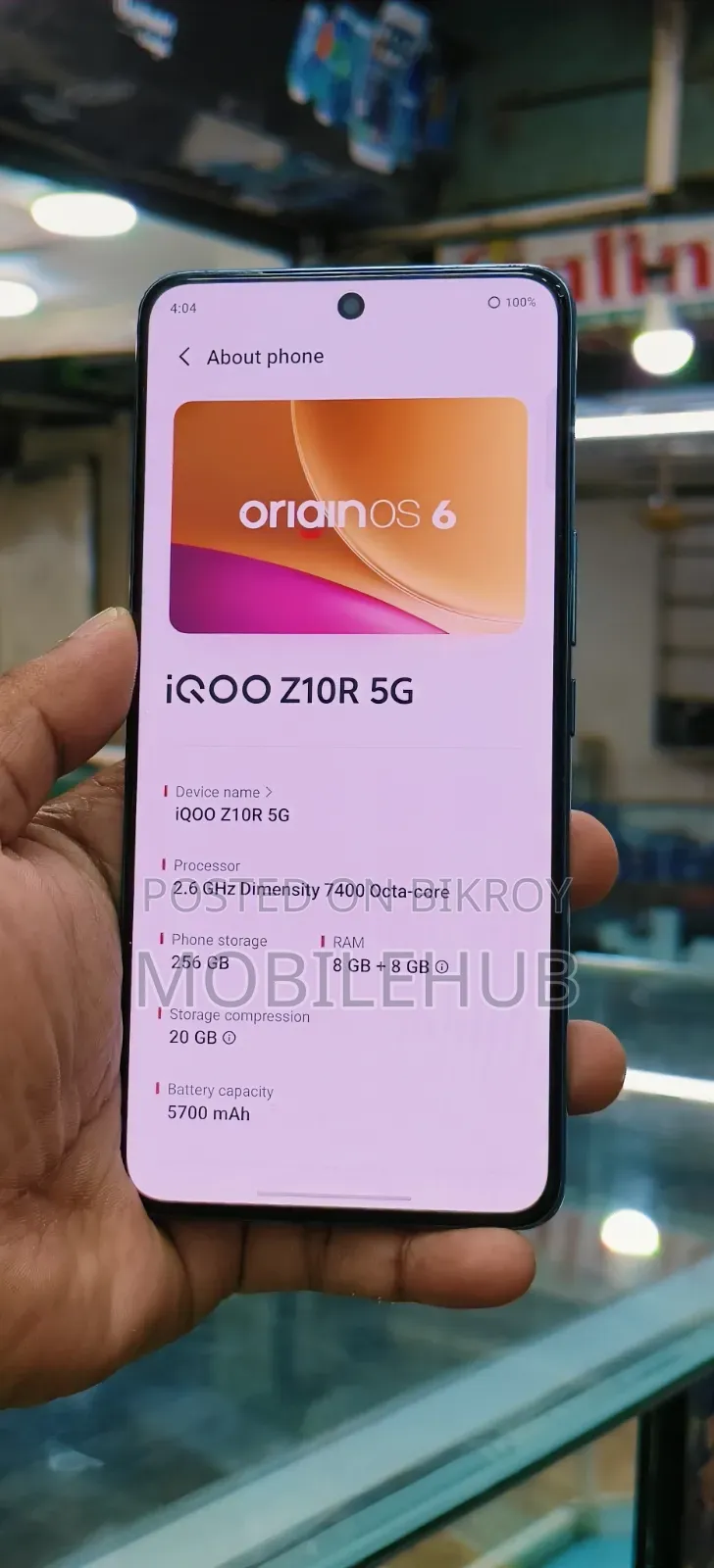 iQOO 256 GB Blue