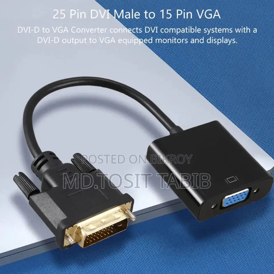 Dvi to Vga Adapter -Dvi to Vga