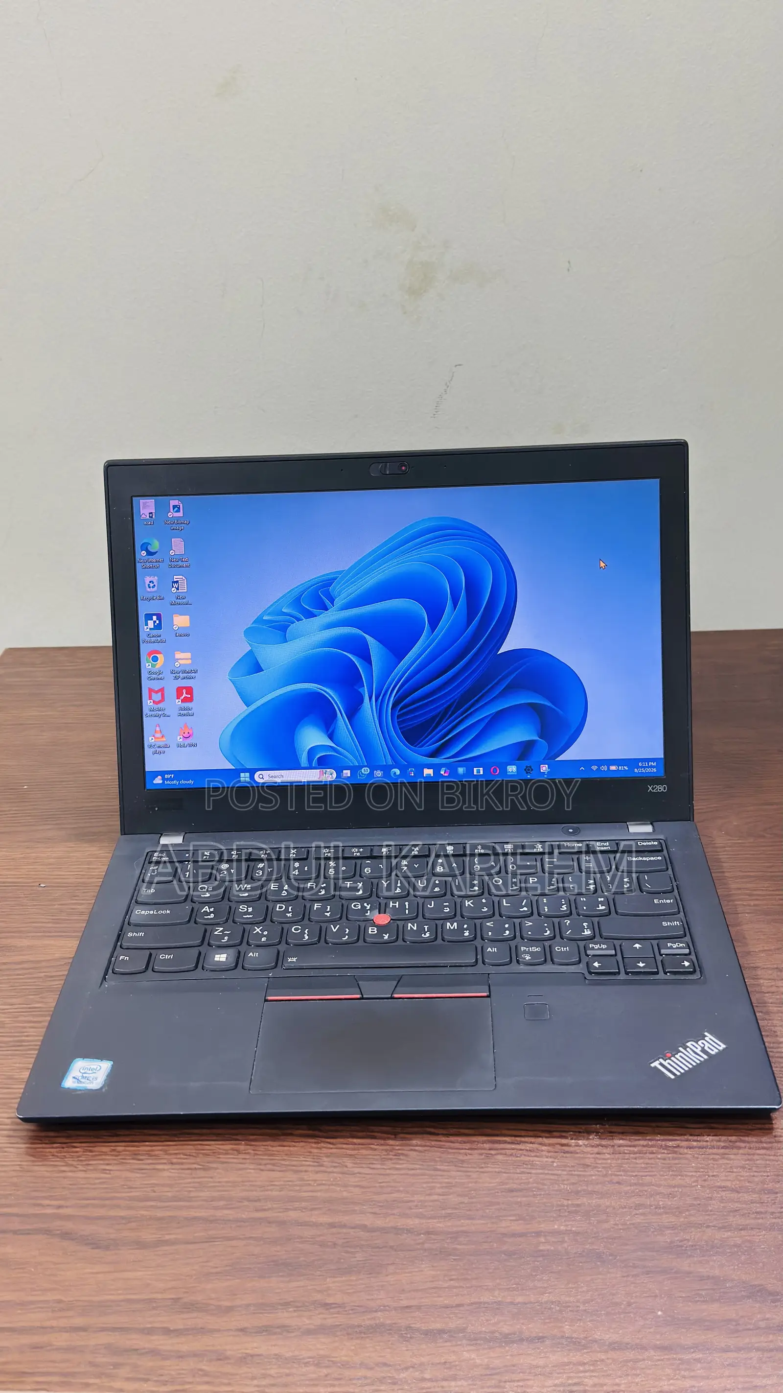 Laptop Lenovo ThinkPad X280 8GB Intel Core I5 SSD 256GB