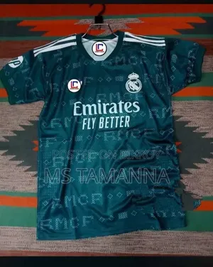 Real Madrid Jersey Away Kit Fan Verson With UCL Logo