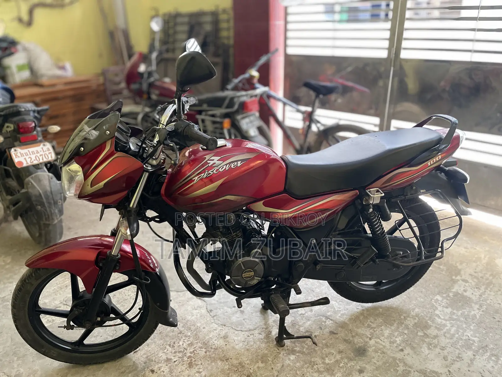 Bajaj Discover 100 2015 Red