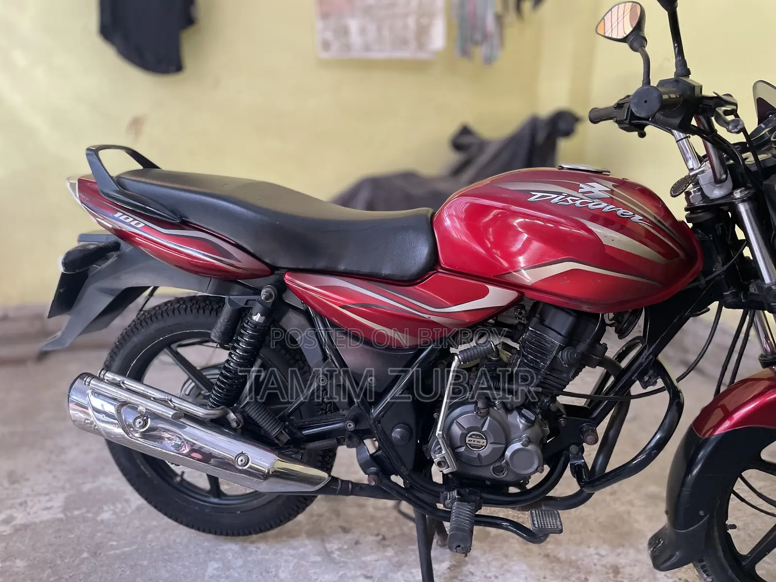Bajaj Discover 100 2015 Red