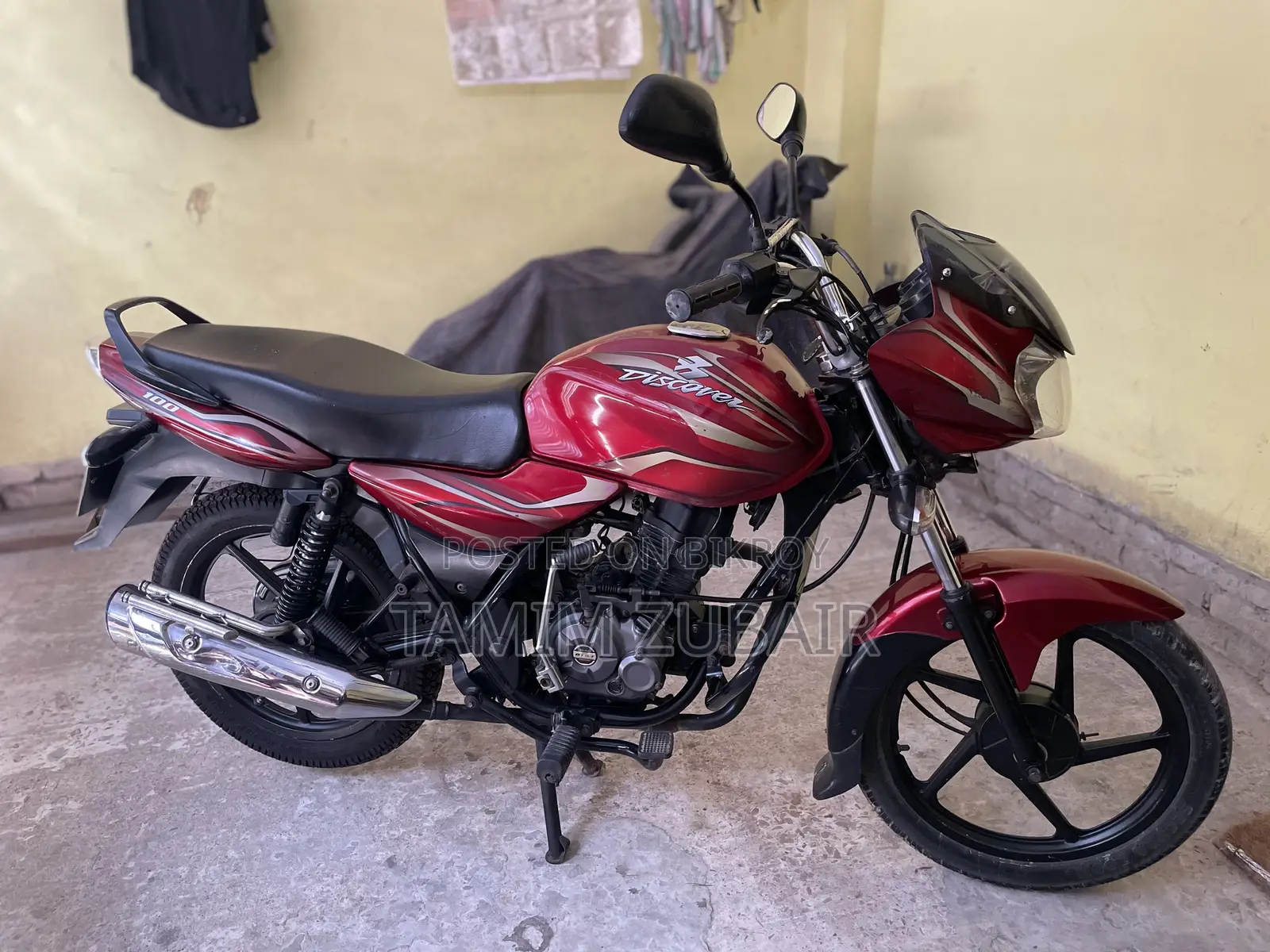 Bajaj Discover 100 2015 Red