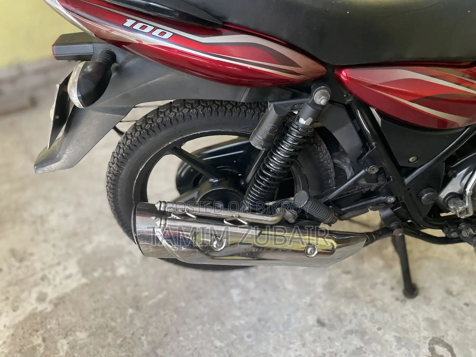 Bajaj Discover 100 2015 Red