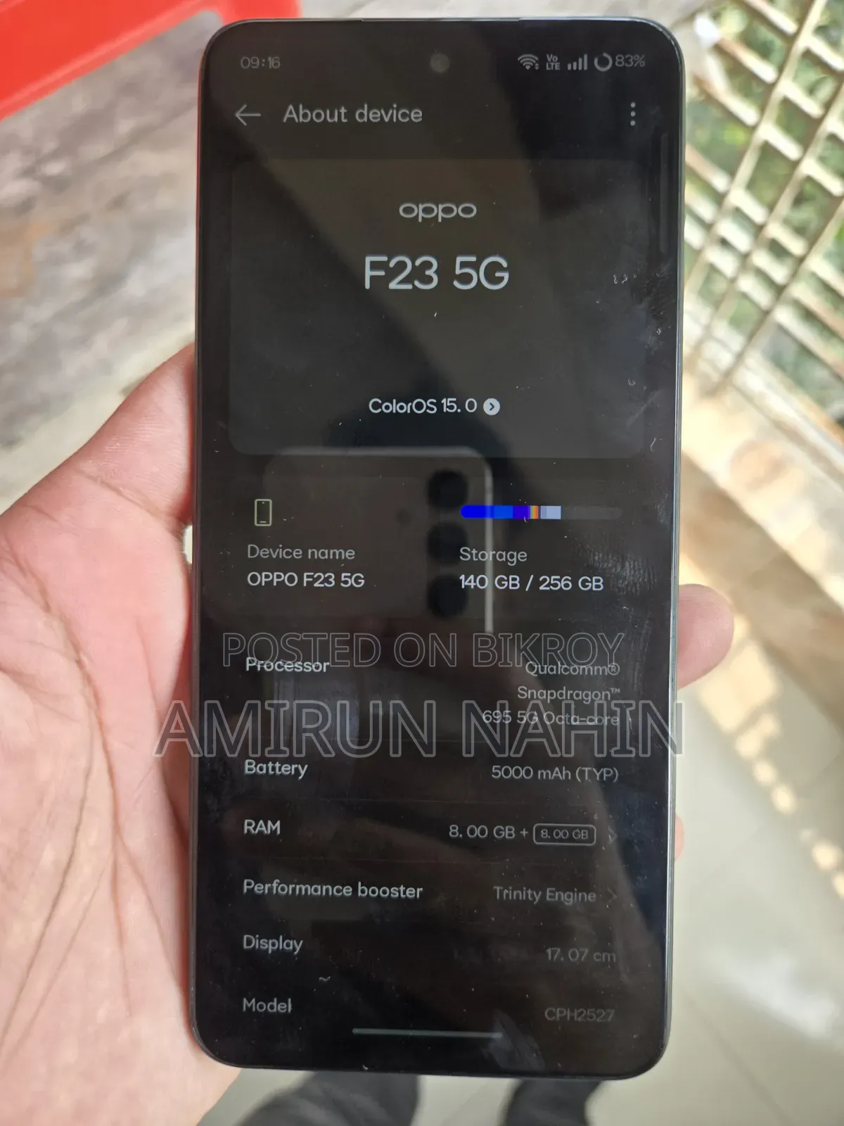Oppo F23 256 GB Black