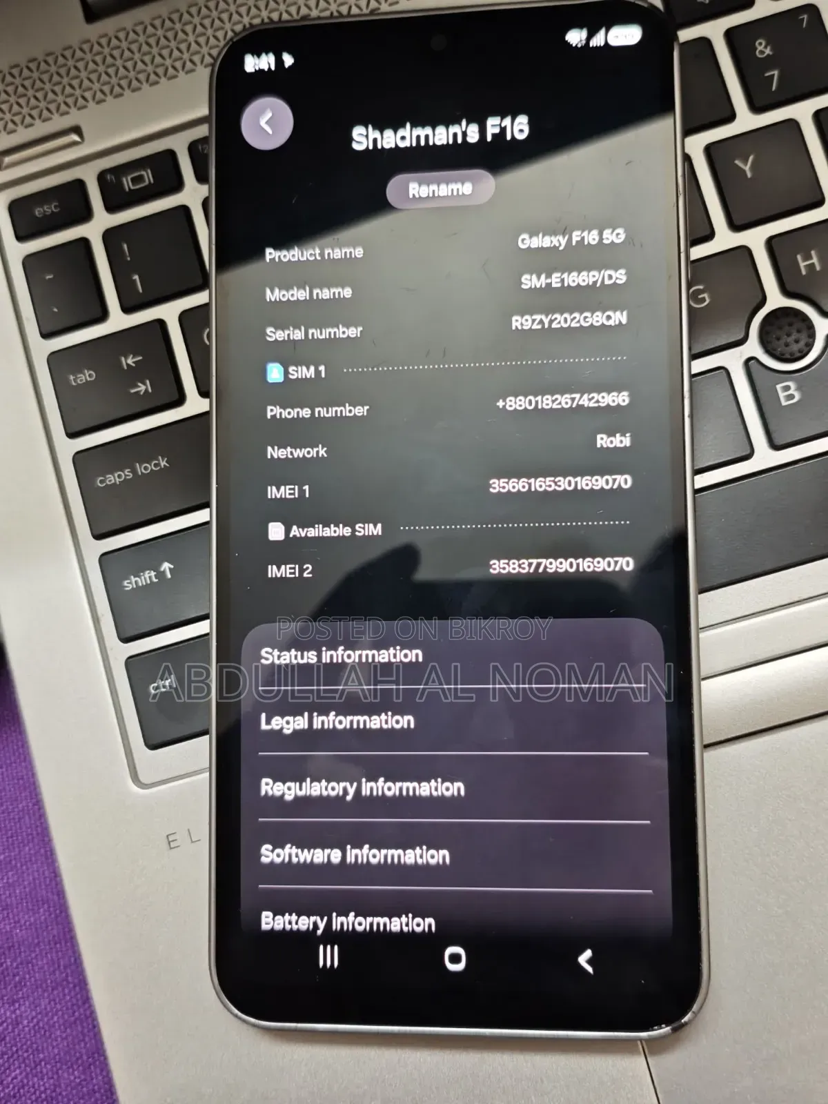 Samsung Galaxy F16 128 GB Black