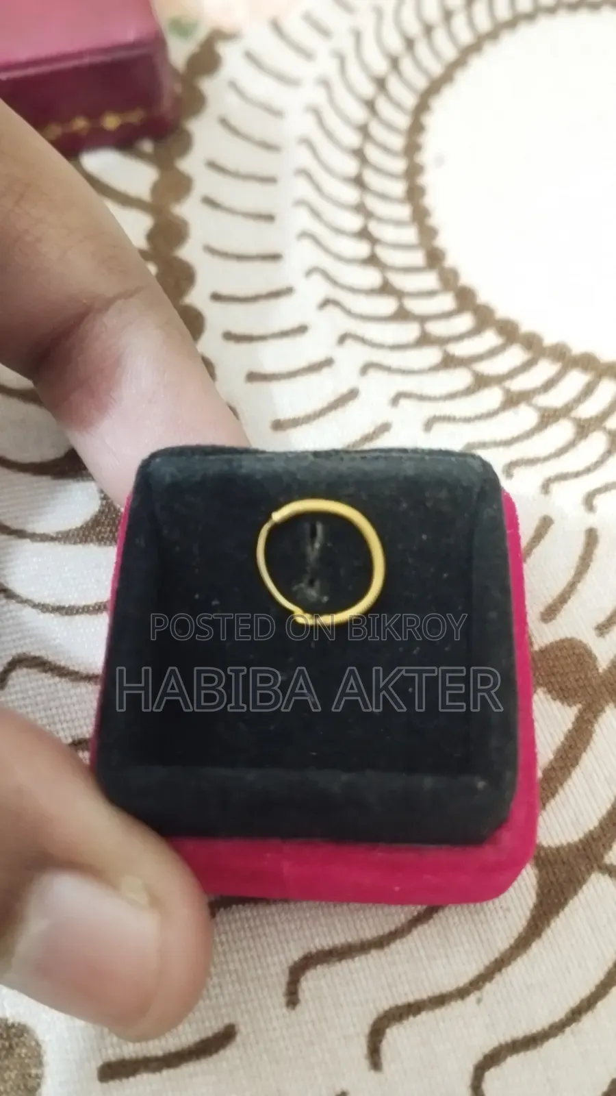 ২১ ক্যারেট গোল্ড নোস রিং