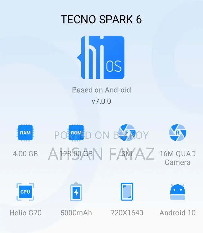 Tecno Spark 6 Air 64 GB Black