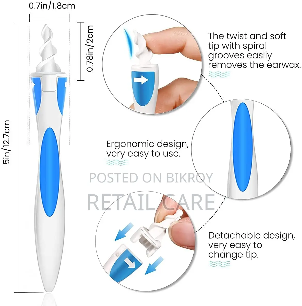 Smart Swab Ear Wax Remover – Silicone Reusable Ear Cleaner