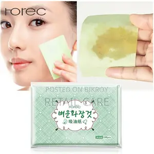 100pcs Face Oil Blotting Paper – Oil Absorbing Sheets for Oily Skin