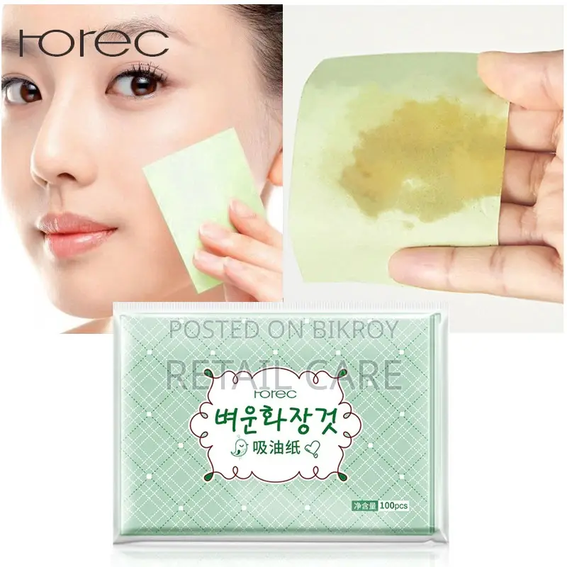 100pcs Face Oil Blotting Paper – Oil Absorbing Sheets for Oily Skin
