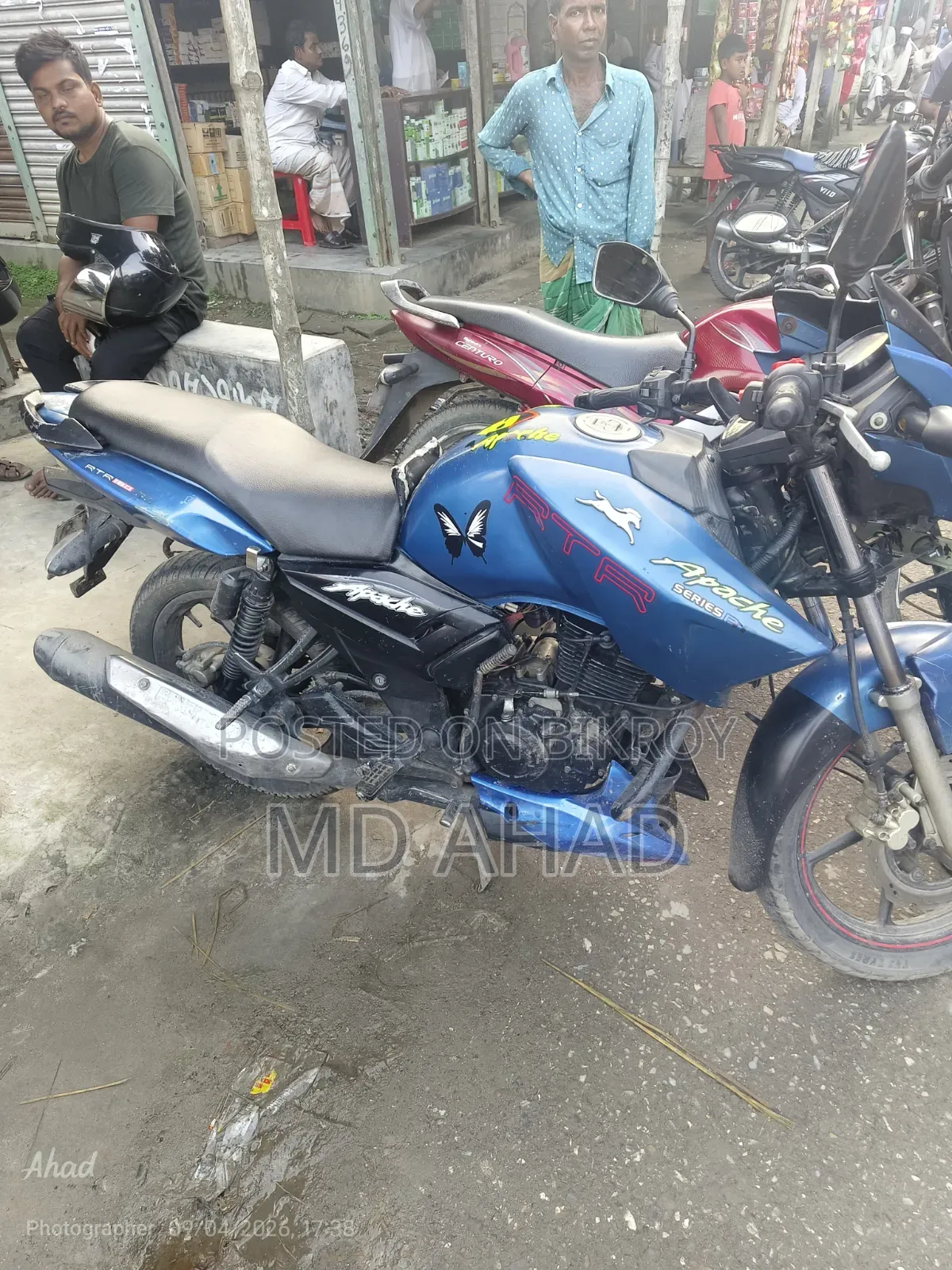 TVS Apache RTR 160 2V 2020 Blue