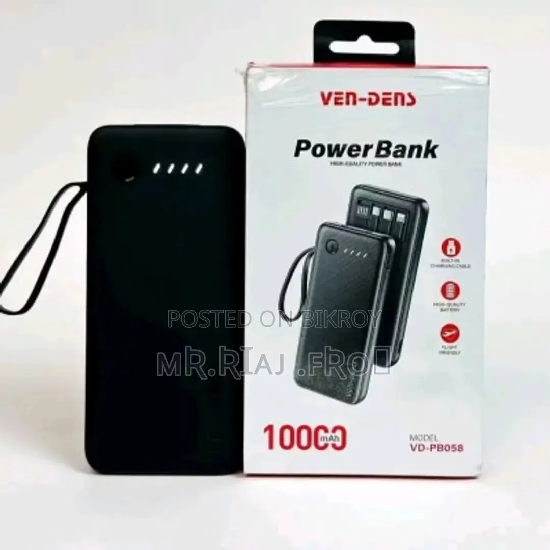 VEN-DENS 10000mAh পাওয়ার ব্যাংক