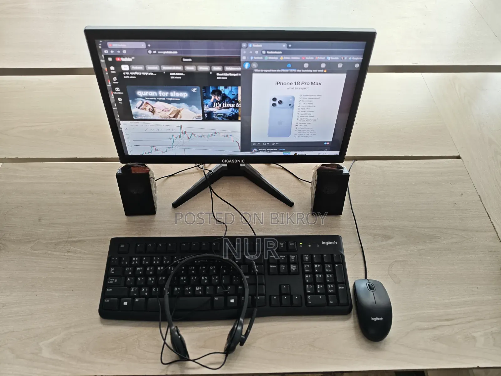 New Desktop Computer 8GB RAM Intel Core i5 HDD + SSD 128GB