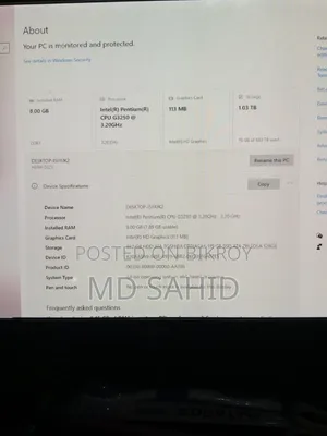 Desktop Computer Gigabyte 8GB Intel Pentium HDD+SSD 1TB