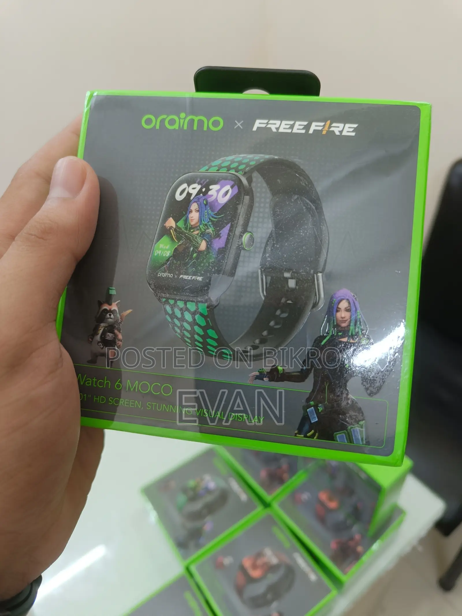 Oraimo Watch 6 HAYATO/Moco X Free Fire 2.01" HD Screen Smart Watch