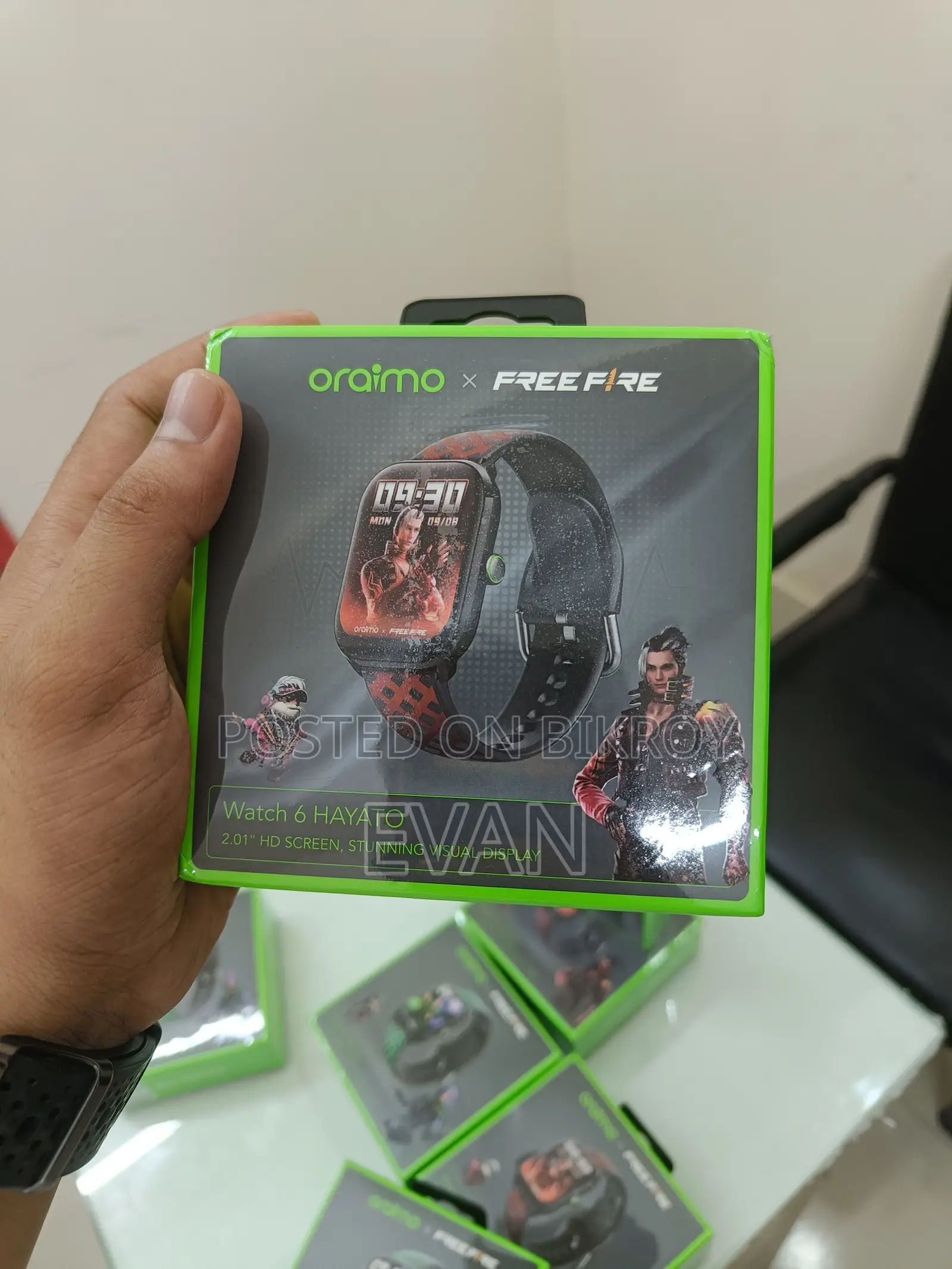 Oraimo Watch 6 HAYATO/Moco X Free Fire 2.01" HD Screen Smart Watch