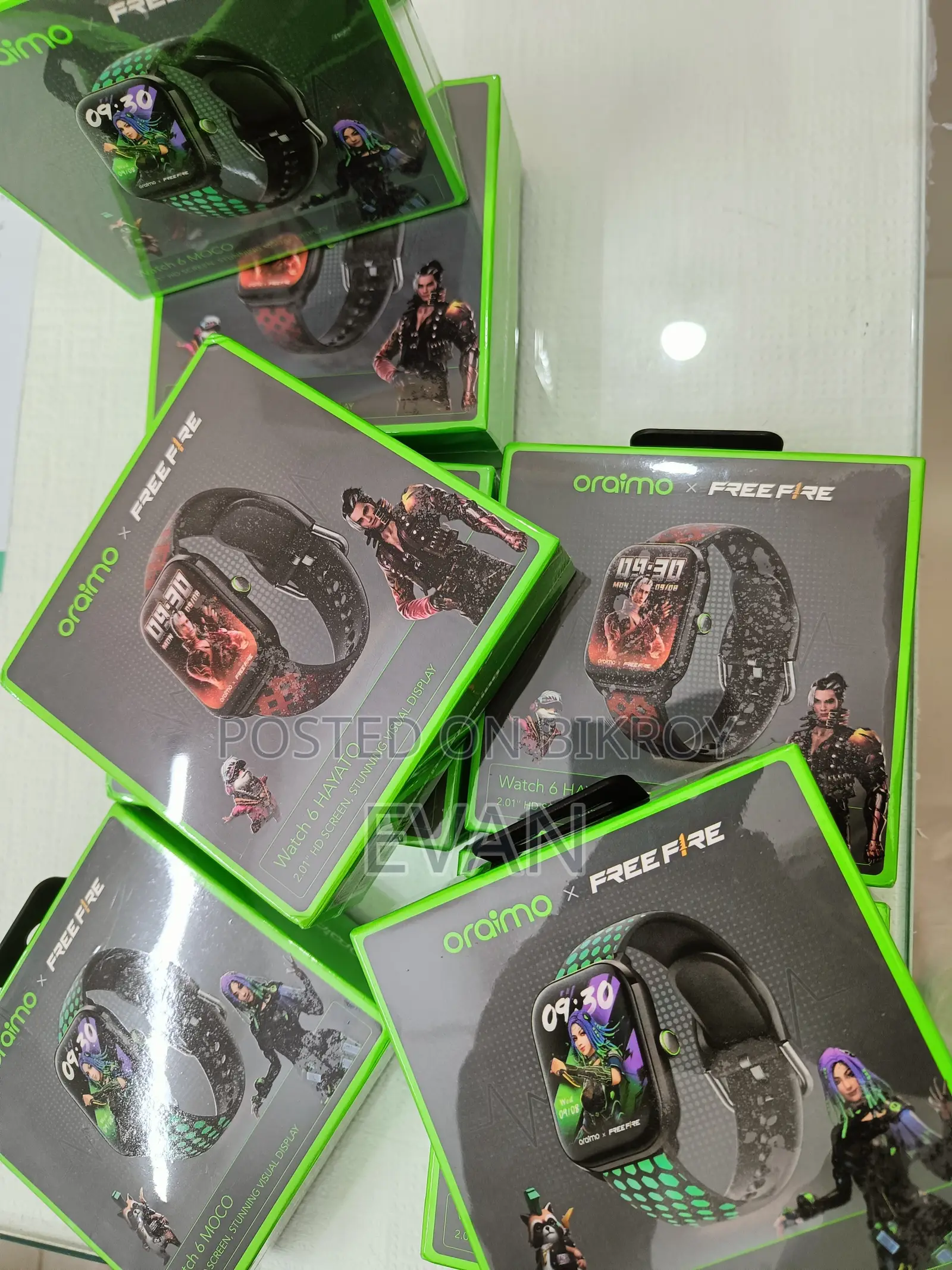 Oraimo Watch 6 HAYATO/Moco X Free Fire 2.01" HD Screen Smart Watch