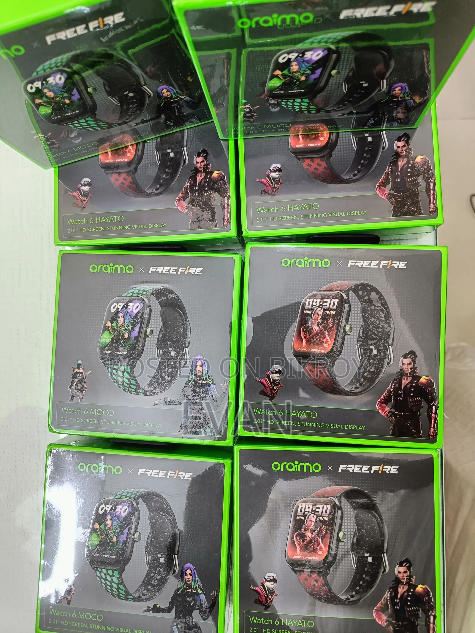 Oraimo Watch 6 HAYATO/Moco X Free Fire 2.01" HD Screen Smart Watch