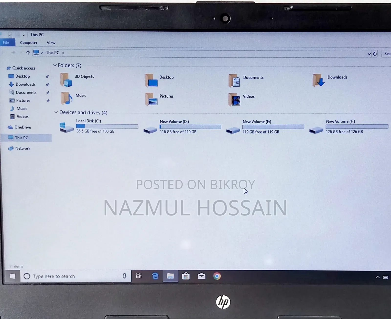 Laptop HP 14s 4gb Intel Pentium HDD 500gb